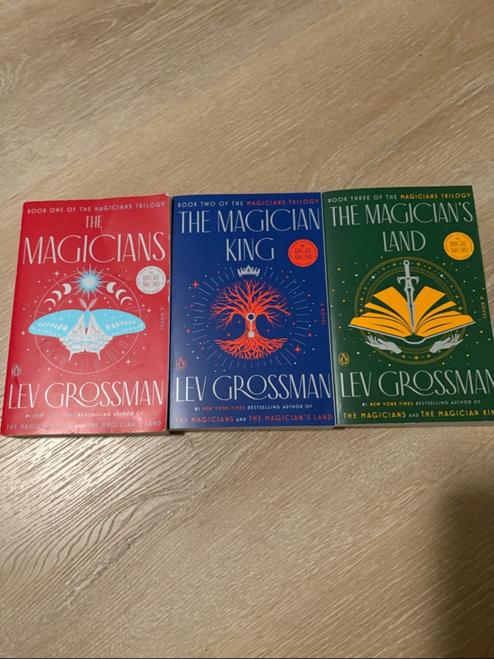 The Magicians Trilogy by Lev Grossman — Red, Blue, Green Set